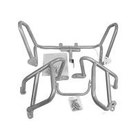 Ajuste para para R1200gs 2014 2015 2016 2017, Protector De Motor Motocicleta, Barras Choque, Parachoques, Negro Y Plateado Protección Anticaída Moto(Full Set-Silver)