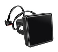 Ajuste para Remolque Y Transporte Enganche Remolque Lámpara Conducción Freno Luces LED para Automóvil Luz Freno 15 LED Cubierta Enganche Remolque Luz De Freno Trasera(Smoke Lens)