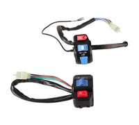 Ajuste para sistema de frenos de disco GY6 50cc 125cc 150cc interruptor de ciclomotor bocina señal de giro 12v 7/8 pulgadas 22mm Llave de bloqueo de asiento y tapa de combustible(1 pair)