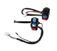 Ajuste para sistema de frenos de disco GY6 50cc 125cc 150cc interruptor de ciclomotor bocina señal de giro 12v 7/8 pulgadas 22mm Llave de bloqueo de asiento y tapa de combustible(Left)