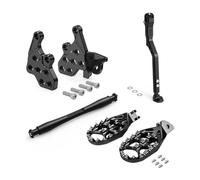 Ajuste para Surron Light Bee XS Ebike, paquete soporte reposapiés, soporte Pedal, Kit de soporte pie lateral(Black Kit)