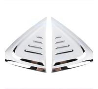 Ajuste para Toyota C-HR 2016-2018 Color de fibra de carbono ala lateral parachoques protector cubierta de ventilación de aire embellecedor Guardabarros Cubierta Decoración(Silver Color)