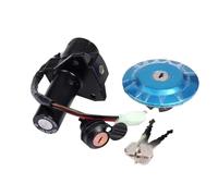 Ajuste para Yamaha YBR125 YBR 125 interruptor de encendido tapa de tanque de gasolina cerradura de Panel lateral tapa de tanque de combustible Llave de bloqueo de asiento y tapa de combustible