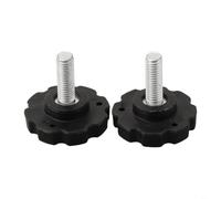 Ajuste preciso M8 x 25 mm: diseñados para la reparación de la base del paraguas, estos pomos de mano de estrella cuentan con roscas M8 con 23 mm de longitud para asegurar tu sombra de jardín