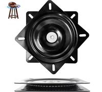 Ajxwde Placa Giratoria Cuadrada, Rodamiento Placa Giratoria, Rodamiento Giratorio, Base Giratoria Rodamiento, 156 * 156 * 23 mm, para Taburetes, Mesas, Estanterías (6 Inch)