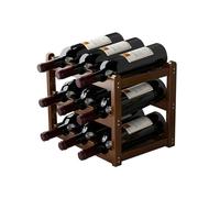 AJYBYUKJ Botellero De Bambú, Estante De Gabinete De Almacenamiento De Vino Encimera Resistente Y Duradero para Despensa - Estante para Vino De 2-4 Niveles,B Beauty Comes