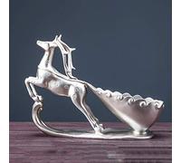 AJYBYUKJ Botellero Decoración Creativa de Resina Decoración del gabinete de TV de la Sala de Estar del hogar Decoración Moderna Soporte para Copa de Vino de Escritorio (Plata) Beauty Comes