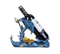 AJYBYUKJ Estante para gabinete de Almacenamiento de Vino, Estante para Vino, Soporte para Botella de Vino con Hoja de Loto Creativa, Estante de Resina de Primera Calidad, Regalo novedoso para Cocina,