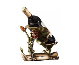 AJYBYUKJ Estante para Vino, Estante para Vino de raíz de Loto, Adorno Moderno, Enfriador de Vino, Decoraciones de Mesa, Vitrina para Sala de Estar, Organizador de Almacenamiento de Vino Beauty Comes