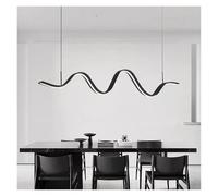 AJYBYUKJ Lámpara Colgante Led de Estilo Moderno para Cocina, Isla, Comedor, Sala de Estar, Dormitorio, lámpara Colgante Decorativa Negra Beauty Comes