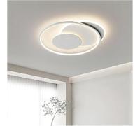 AJYBYUKJ Lámpara Colgante LED Minimalista Lámpara de araña Art Déco Blanca para Sala de Estar y Comedor Lámpara de Techo Moderna (L44x38x5 cm) Solución de iluminación Interior Elegante Beauty Comes