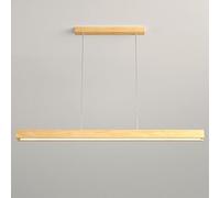 AJYBYUKJ Lámpara Colgante Lineal de Madera Regulable, Accesorio de Techo LED Ajustable para Comedor, Isla de Cocina y Mesa de Billar, Elegante lámpara Colgante con diseño Integrado Beauty Comes