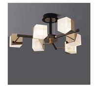 AJYBYUKJ - Lámpara LED Compatible con Sala de Estar, Dormitorio, Comedor, Cocina, lámpara Colgante de Techo, decoración Interior de Oro Negro, iluminación Colgante, Comedor contemporáneo Beauty Comes