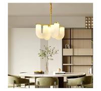 AJYBYUKJ Luces Colgantes LED Creativas en Forma de U acrílico salón Comedor Cocina lámpara Colgante Metal Dorado Beauty Comes