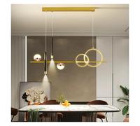 AJYBYUKJ Luces Colgantes Led Minimalistas Modernas con lámpara de Punto de Control Remoto para Mesa de Cocina, Comedor, Oficina, Accesorio de decoración Beauty Comes