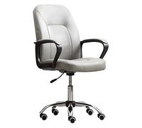 AJYBYUKJ Silla de Oficina Silla de computadora Silla de Jefe Respaldo Silla de Escritorio de Oficina Elevador de visitantes Silla giratoria Respaldo Silla de Juego Asiento con reposabrazos Fijo Silla