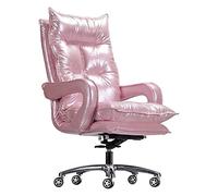 AJYBYUKJ Silla de Oficina Silla de computadora Silla de Jefe Silla de Escritorio de Estudio Silla ergonómica con Respaldo Alto Silla tapizada Europea Silla Deportiva E Silla necesaria Beauty Comes