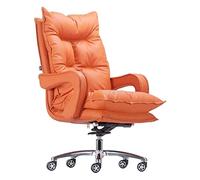 AJYBYUKJ Silla de Oficina Silla de computadora Silla de Jefe Silla de Escritorio de Estudio Silla ergonómica con Respaldo Alto Silla tapizada Europea Silla Deportiva E Silla necesaria Beauty Comes