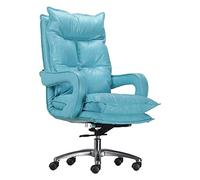 AJYBYUKJ Silla de Oficina Silla de computadora Silla de Jefe Silla de Escritorio de Estudio Silla ergonómica con Respaldo Alto Silla tapizada Europea Silla Deportiva E Silla necesaria Beauty Comes