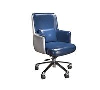 AJYBYUKJ Silla de Oficina Silla para Juegos Sillas reclinables ejecutivas Silla ergonómica para computadora Silla con Respaldo Silla giratoria de Cuero (Color: A) Beauty Comes