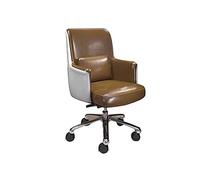 AJYBYUKJ Silla de Oficina Silla para Juegos Sillas reclinables ejecutivas Silla ergonómica para computadora Silla con Respaldo Silla giratoria de Cuero (Color: B) Beauty Comes