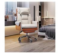 AJYBYUKJ Silla de Trabajo en casa Silla de Oficina Silla de computadora en casa Silla giratoria elevadora Respaldo Cómoda Silla de Jefe sedentaria Pausa para el Almuerzo Silla reclinable Beauty Comes