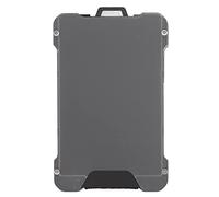 AK 3 Portatarjetas de nombre de trabajo Funda de tarjeta de trabajo de aleación de aluminio para etiqueta colgante de etiqueta de trabajo (Grey)