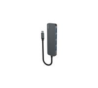 AK-54 Hub USB-C a 4x USB-A, Gris