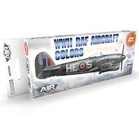 AK Acrylics 3Gen AIRCRAFT SET AK11723 WWII RAF Aircraft Colors SET 3G (8x17ml)