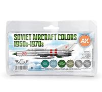 AK Acrylics 3Gen AIRCRAFT SET AK11743 Soviet Aircraft Colors 1950s-1970s SET 3G (8x17ml)