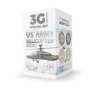 AK Acrylics 3Gen AIRCRAFT SET AK11750 US Army Helicopter Colors SET 3G (4x17ml)