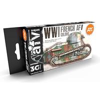 AK Acrylics 3Gen AVF SET AK11660 WWI FRENCH COLORS 3G (6x17ml)