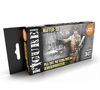 AK Acrylics 3Gen FIGURE SET AK11623 WAFFEN SS 44 DOT UNIFORM COLORS 3G (6x17ml)