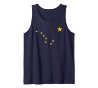 AK, Bandera del Estado de Alaska Big Dipper, Ursa Major North Star Camiseta sin Mangas