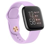 AK Correas de silicona compatibles con Fitbit Versa 2 / Fitbit Versa/Versa Lite/Versa SE para mujeres y hombres, correas suaves clásicas de repuesto para reloj inteligente Fitbit Versa 2 (lavanda)