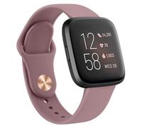 AK Correas de silicona compatibles con Fitbit Versa 2 / Fitbit Versa/Versa Lite/Versa SE para mujeres y hombres, correas suaves clásicas de repuesto para reloj inteligente Fitbit Versa 2 (violeta