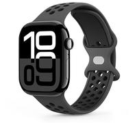 AK Correas deportivas compatibles con Apple Watch Band de 42 mm, 44 mm, 45 mm, 49 mm, para mujeres y hombres, correas de repuesto de silicona suave transpirable para iWatch Ultra 2 Series 10 9 8 7 6 5