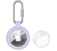 AK Funda para Apple AirTag 2ª generación/1ª generación, mosquetón con cierre de rosca, llavero AirTag impermeable, funda protectora de silicona ligera para niños, mascotas, llaves, equipaje, etc