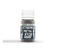 AK Interactive 30ml Extreme Metal Paints Titanium # 669