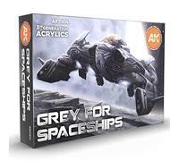 AK Interactive 3G Gris para Naves Espaciales Set - Pinturas y Accesorios de Plástico Modelo # 11614