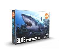 AK Interactive AK11618 Blue Essential Colors Set 6x17ml