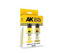 AK-Interactive - Kit de pintura acrílica DUAL EXO - Amarillo Solar y piedra Plutón AKI 1544