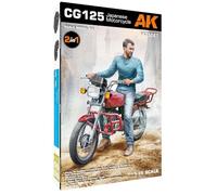 AK INTERACTIVE - Maqueta de moto Cg125 Japanese Motorcycle |ak Interactive|35027| 1:35 Maquette Char Promo