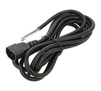 AK-OT-10C Cable 3x1mm2 IEC C14 macho,cables PVC 3 metros negro 10A AKYGA