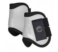 AK Pro-Tec Fetlock - Botas de caballo de protección y equipo de entrenamiento, botas equinas, envolturas y accesorios AKRS-6068-02 (blanco, completo (grande)