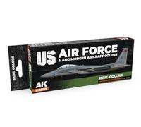 AK REAL COLORS SET RCS119 US Air Force & ANG Modern Aircraft Colors (8x17ml)