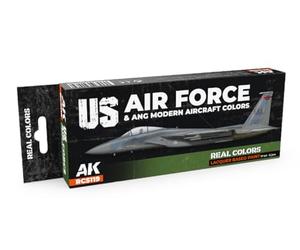 AK REAL COLORS SET RCS119 US Air Force & ANG Modern Aircraft Colors (8x17ml)
