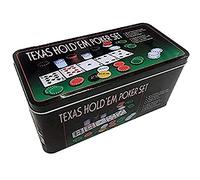 AK Sport Texas Hold'em 603013 - Juego de póquer, Color Negro