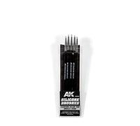 AK TOOLS AK9085 - Juego de 5 cepillos de silicona (punta mediana, dureza pequeña)