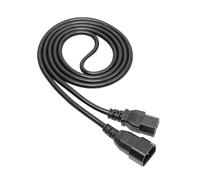 AK-UP-06 Cable IEC C14 machoIEC C15 hembra PVC 18m negro AKYGA